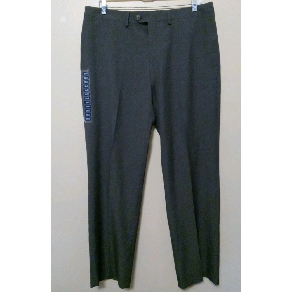 Haggar‎ Travel Performance Classic Grey Men Dress Pants Size 38x32